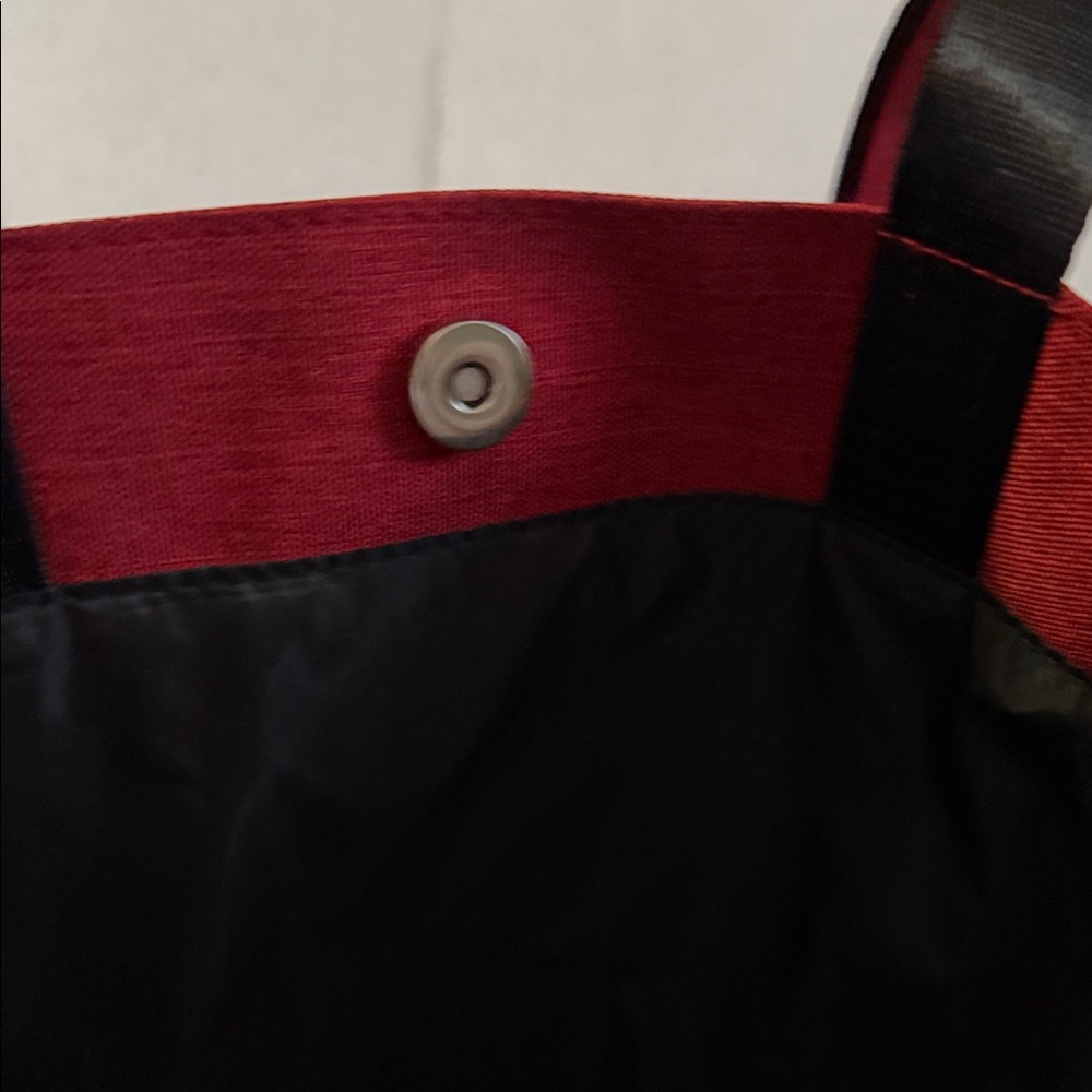 WDW Maroon and Black Mickey Canvas Tote - Picture 4 of 4